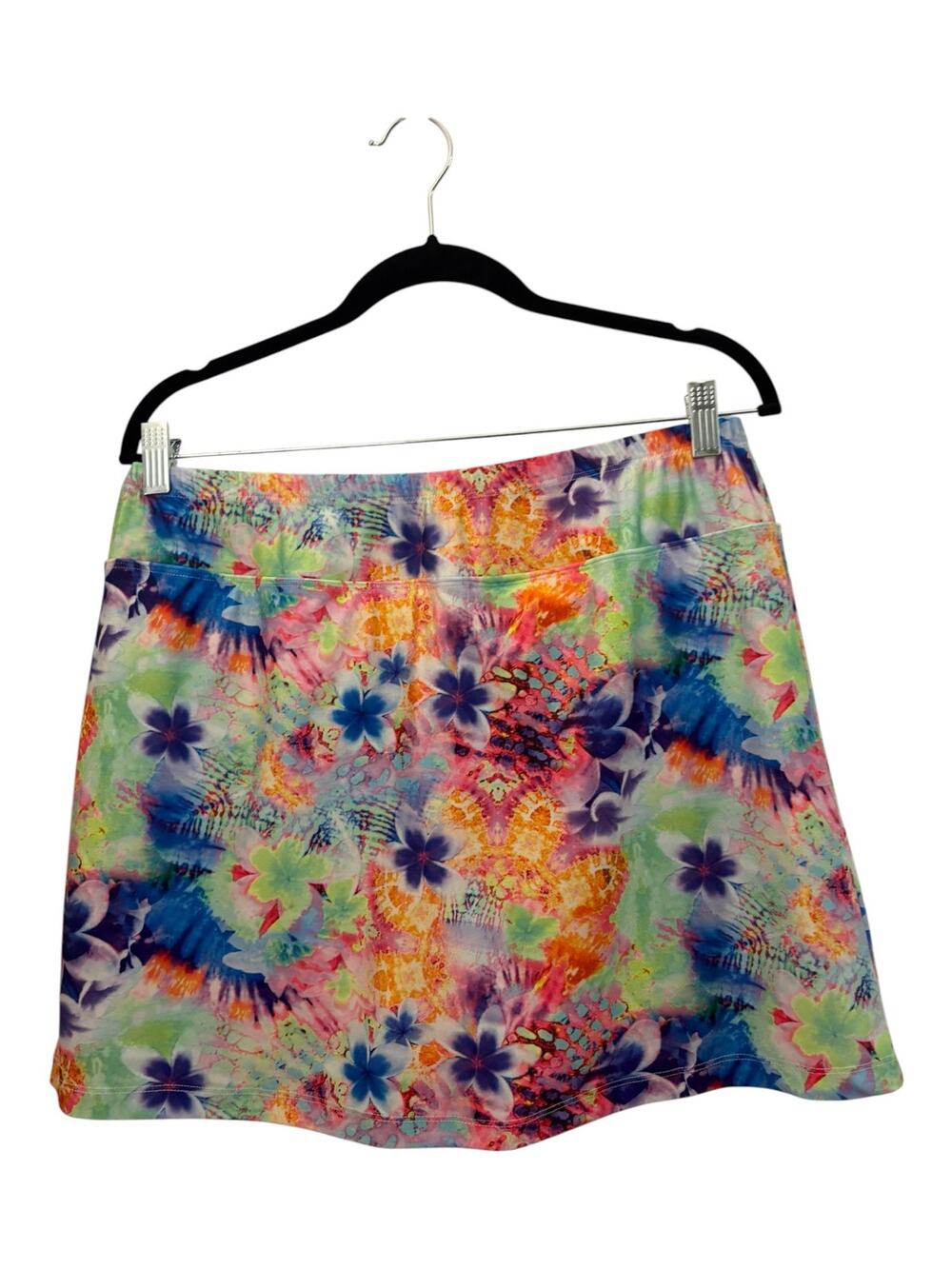 Skinz Multi Color Performance Sun Skort L Sporty Beachy Athletic Coastal Golf